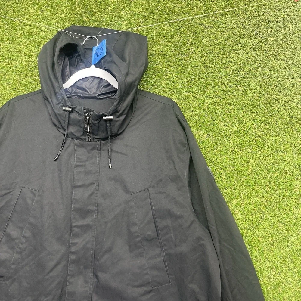 Polo Ralph Lauren Performance Jacket Mens Large Black Full Zip Nylon Hooded
